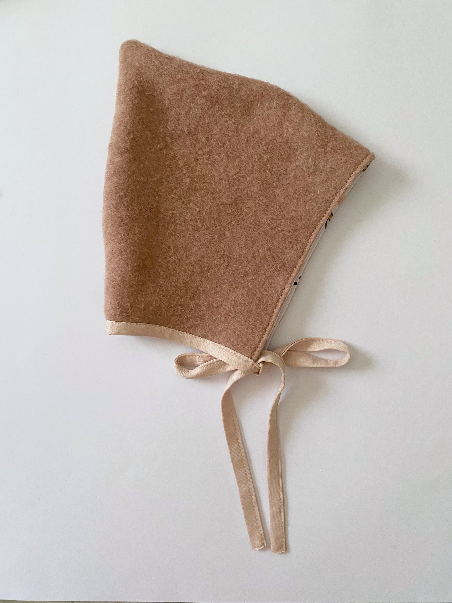 Cuffietta Bonnet Lana Cotta