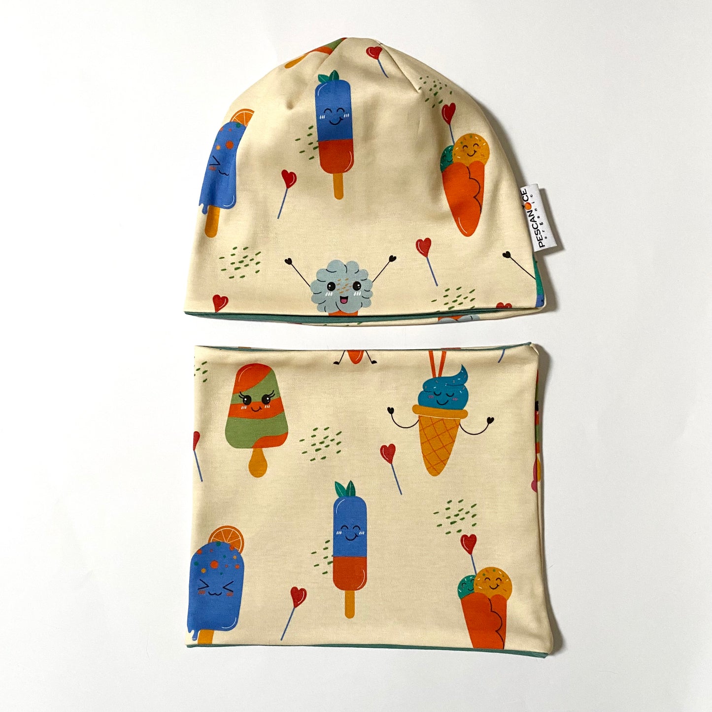 Berretto + Scaldacollo reversibili Gelati