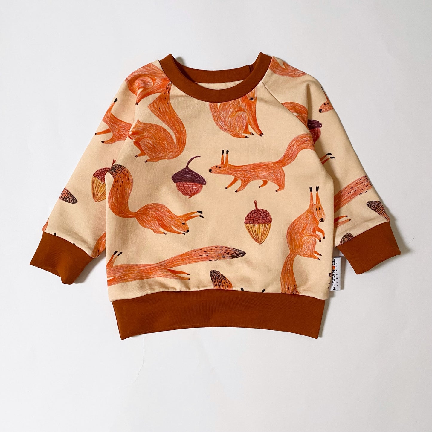 Felpa Raglan Scoiattoli