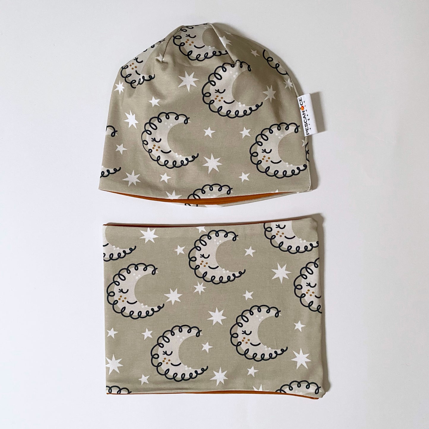 Berretto + Scaldacollo reversibili Luna