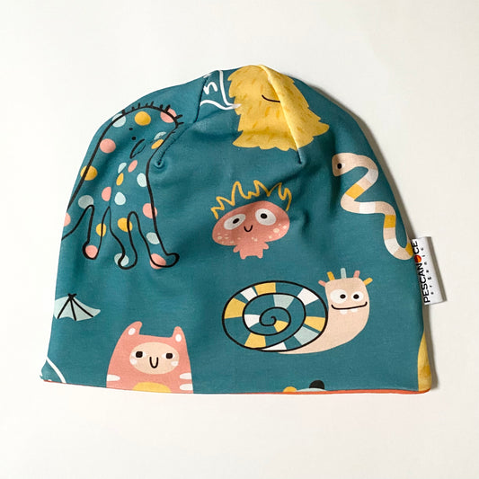 Berretto reversibile Monsters