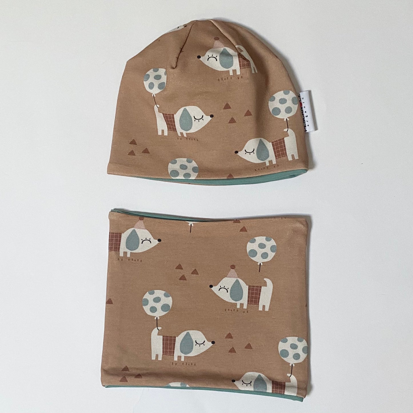 Berretto + Scaldacollo Reversibile Little Bau