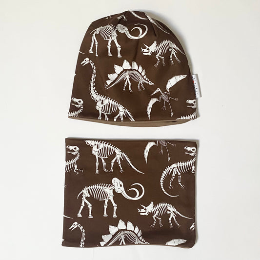 Berretto + Scaldacollo Reversibile Notte al Museo