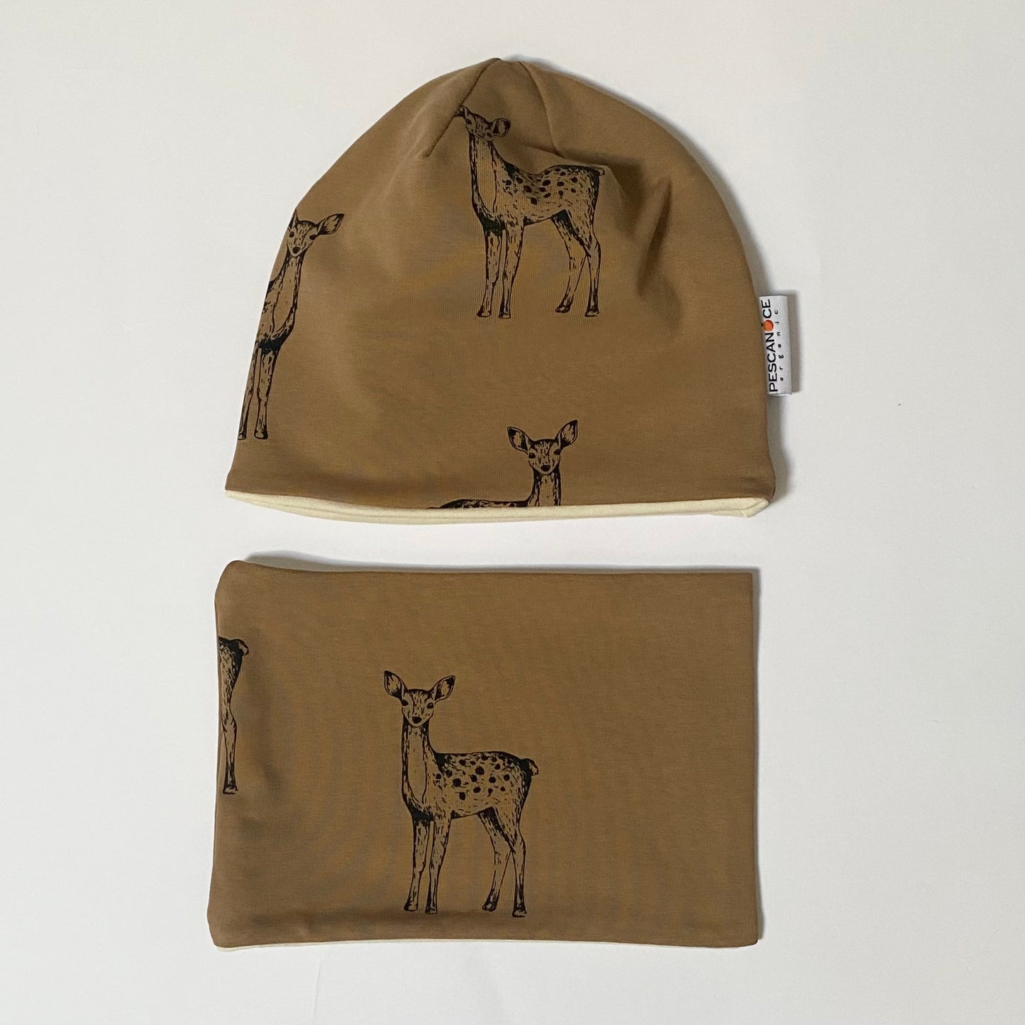 Berretto + Scaldacollo Reversibile Bambi